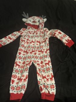 A reindeer onesie Pjs