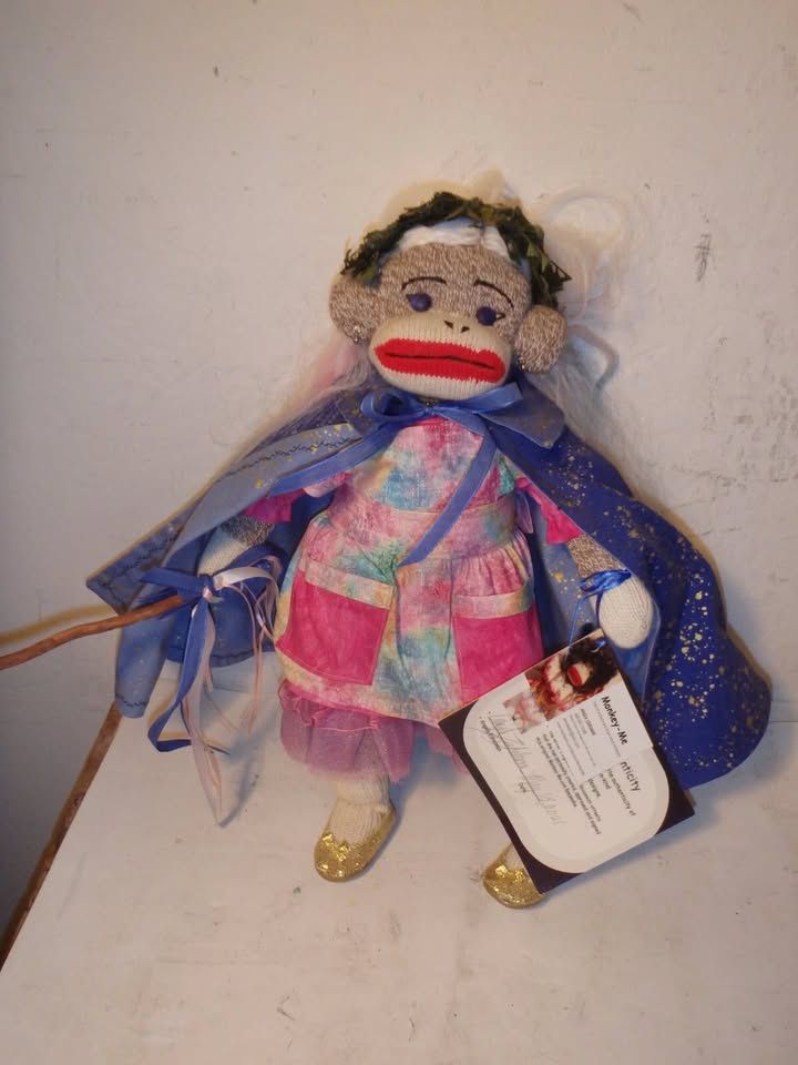 Monkey Me One-of-a-Kind Original Sock Monkey by Angela Eshelman Stuffed Animal
