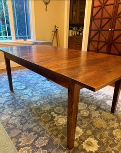 Palecek Solid Wood Expandable Dining Table w/

Leaf 78x39"