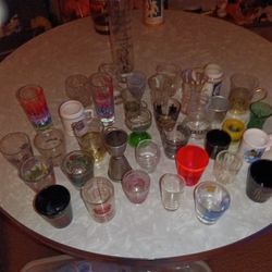 Shot Glass Collection Lot Of 38.