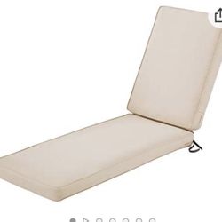 New Water-Resistant 74 x 23 x 3 Inch Outdoor Chaise Lounge Cushion