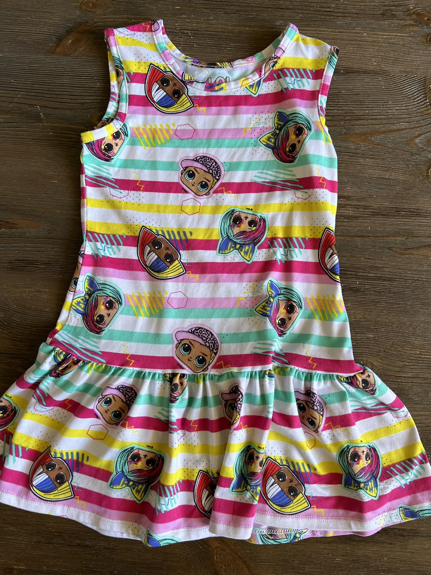 Girls Dress 4-5 Lol Doll Print