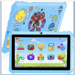 Kids Tablet 7" Android Tablet for Kids 3-7 32GB Tablets for Toddlers with Case WiFi Parental Control Dual Camera Tabletas GMS Certified Toddler Learni