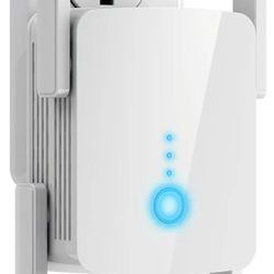 WLM Fastest WiFi Extender Signal Booster for Home - Up to 9000 sq. ft Coverage, Easy Set Up WiFi Repeater Wireless Signal Booster with Ethernet Port, 