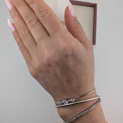925 Sterling Silver Bracelet Stack ✨
