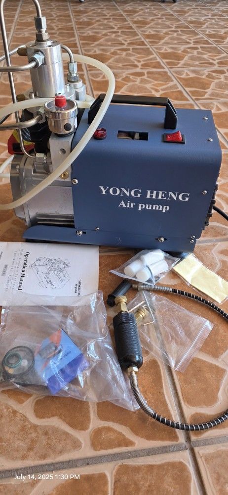 YONG HENG 30MPA 4500PSI High Pressure Air Compressor PCP Airgun Scuba Air Pump