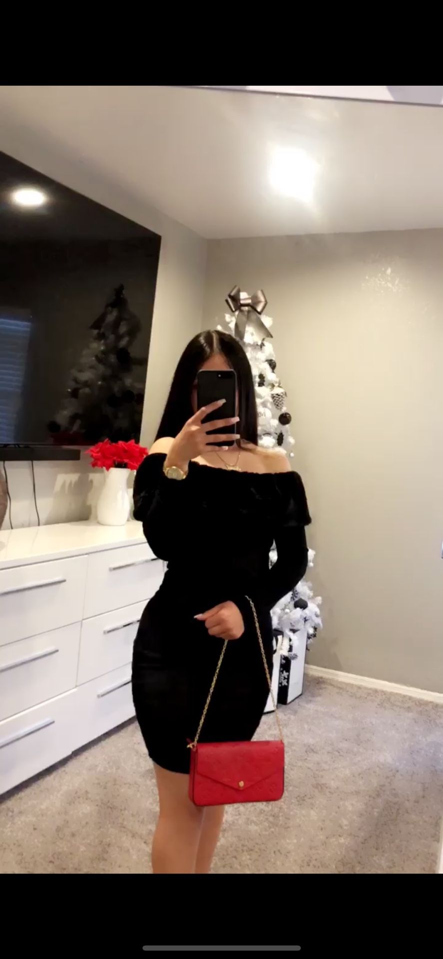 Black Off Shoulder Dress