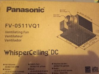Panasonic Whisper Ceiling DC