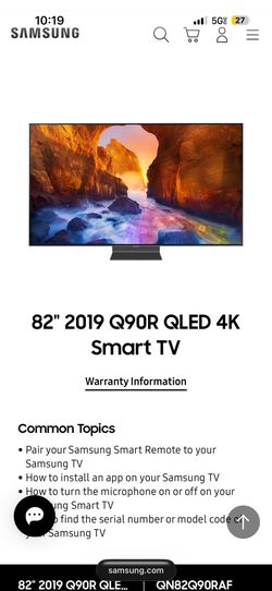 2019 Samsung q90 82 inch 4kTv