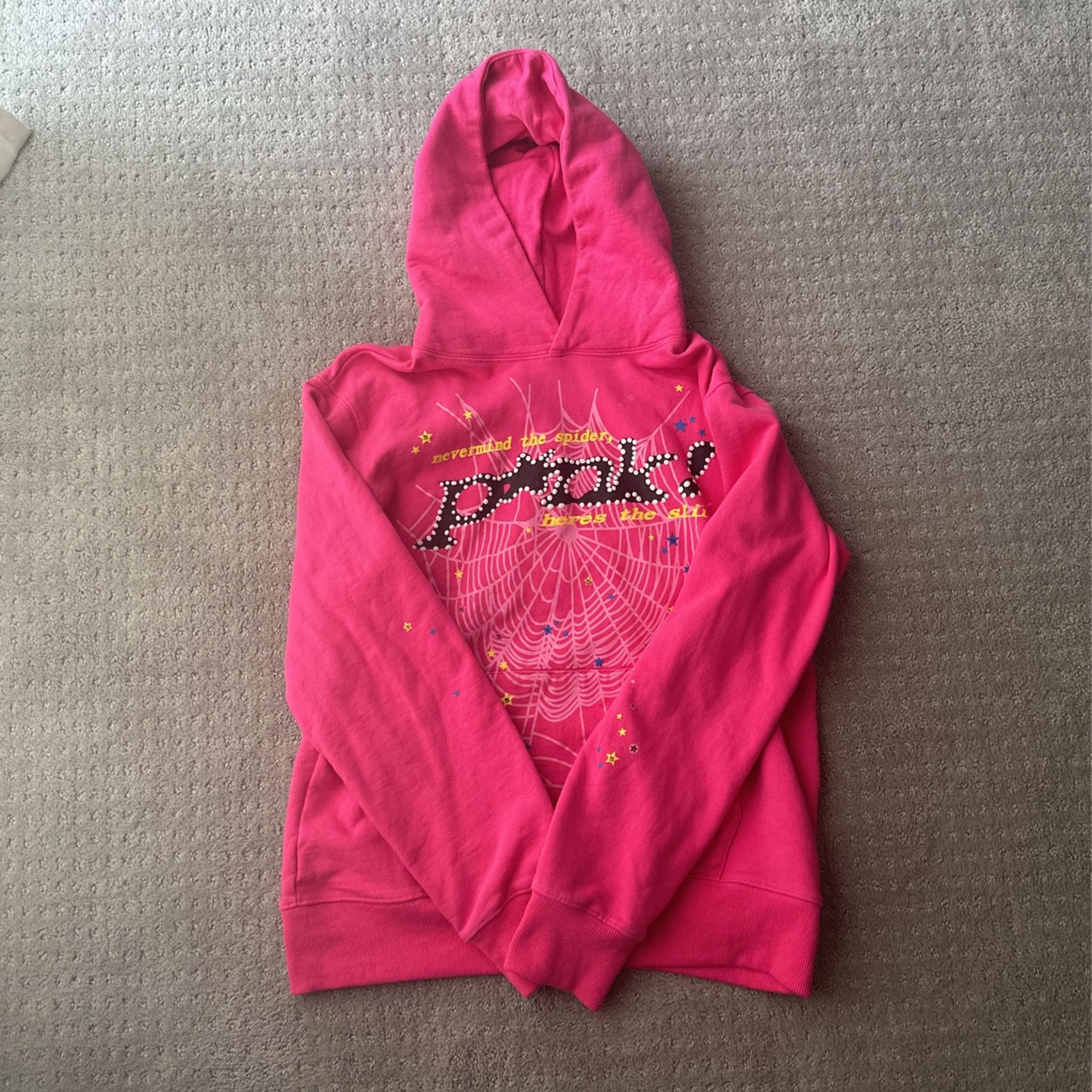 Authentic Pink Spider Hoodie 