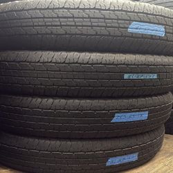 265 65 18 SET OF 4 USED GOOD YEAR WRANGLER WITH 80% TREAD REMAINING.