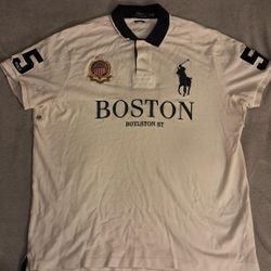 BOSTON BOYLSTON White Polo Shirt