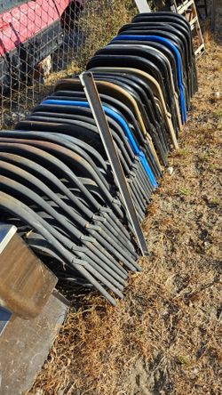 Metal folding chairs