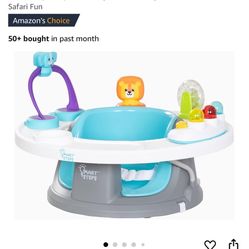 Smart Steps® Explore N' Play 5-in-1 Activity to Booster Seat, Blue Safari Fun