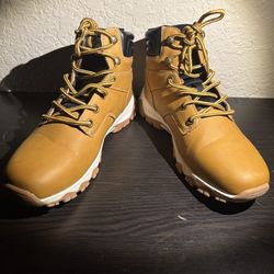 Tan Leather Cliff Boots For Fashion And Casual Wear