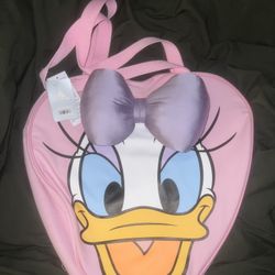 Disney Daisy Duck Big Face Canvas Tote-Bag