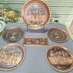 Hammered Copper Plates And Plaque 