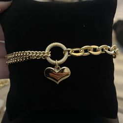 Gold Heart Bracelet 