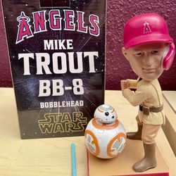 Mike Trout Star Wars BB8 Bobblehead