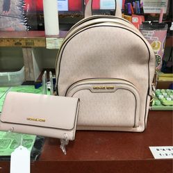 Michael Kors Backpack With Wallet