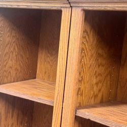 Wooden Table /Trunk And Wooden Bookshelves 