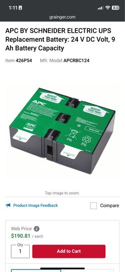 APC 24V 9Amp battery replacement