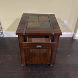 Wooden End Table 