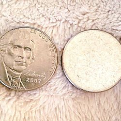 Blank Planchet Error US Jefferson Nickel