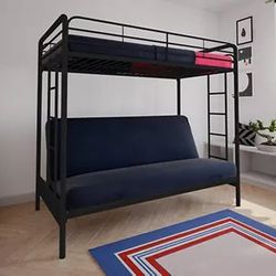 Twin bunk Bed W/Futon