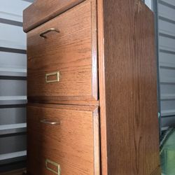 Wooden File Cabinet 