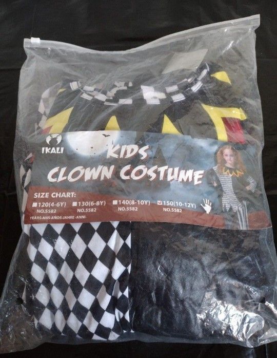 Brand New 🎃 Halloween 👻 Kids Clown Costume Size 10-12 $35 Pick Up Only No Holds Cash Only
