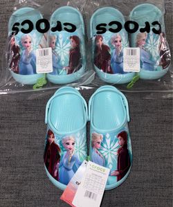 Frozen crocs for girls size 3 $15 each