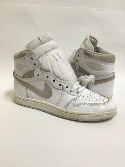 NO Trades…USED Mens Size 7 Nike Air Jordan 1 High 85’ White/Neutral Grey 2021 BQ4422-100 **LOCATED IN AGOURA HILLS** (Read Description Below)