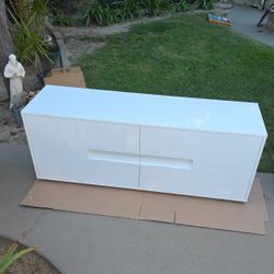 CB2 Latitude low dresser in a hi-gloss white (OBO)