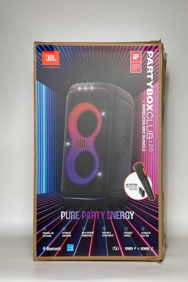 JBL PartyBox Club 120 Portable Wireless Party Speaker Brand New