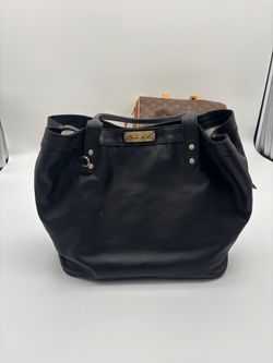 Nena & Co. Black Leather Tote Bag
