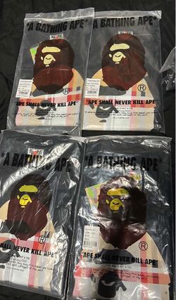 Bape shirts black all sizes