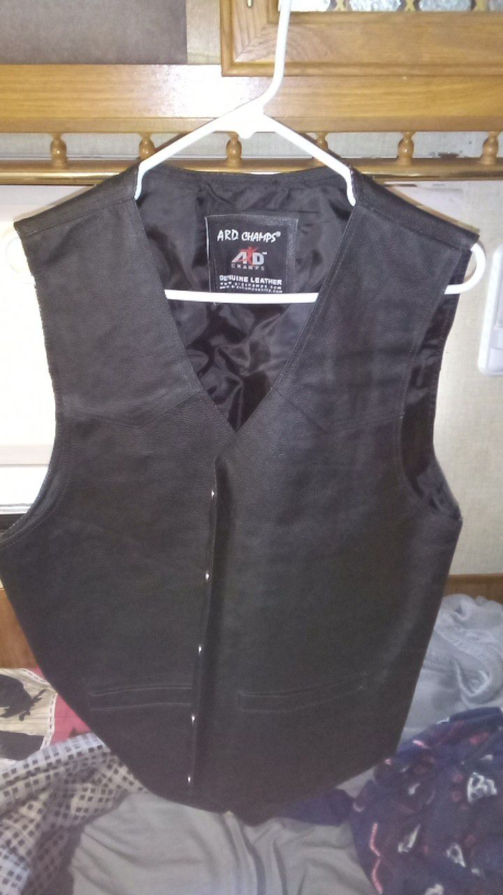 ArD champs motorcycle leather vest xlarge