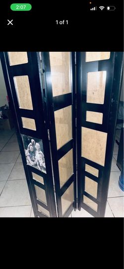 Picture frame folding stand panel