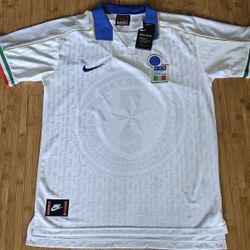 1995 Italy White Retro Jersey