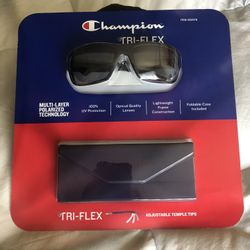 POLARIZED CHAMPION TRI-FLEX SPORT SUNGLASSES  NEW IN BOX