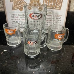 Vintage A & W Mugs