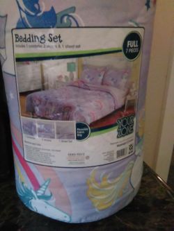 UNICORN Comforter Set BED IN A BAG 