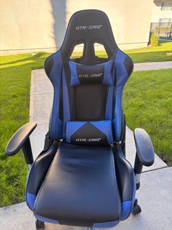 GTRacing Gaming Chair Black and Blue