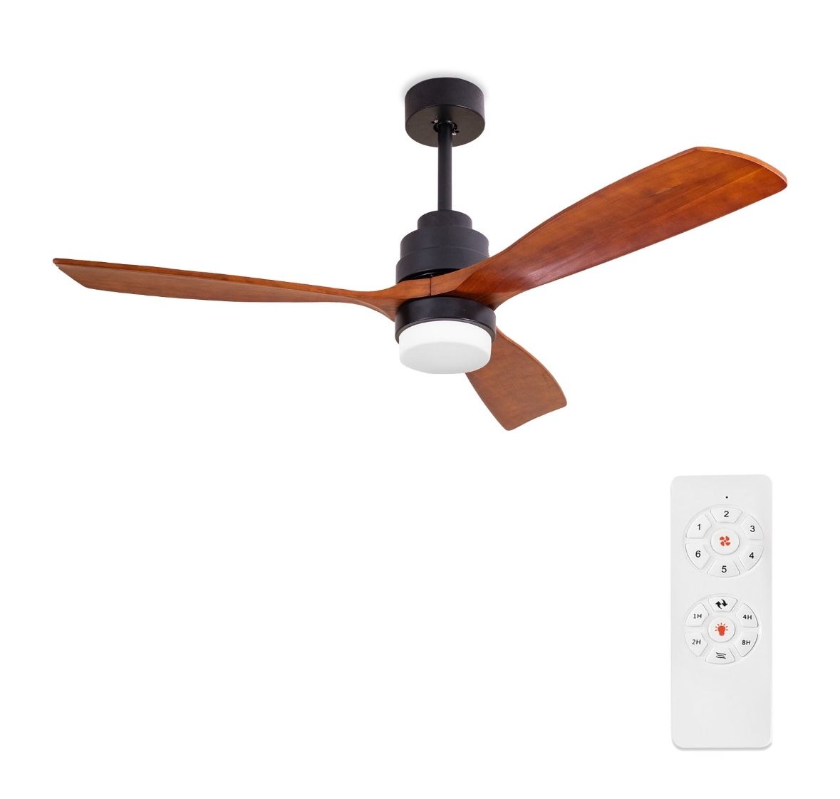 52” LED Ceiling Fan w/ Remote / Adjustable Light / Reversible / Quiet [NEW IN BOX] **Retails For $180
