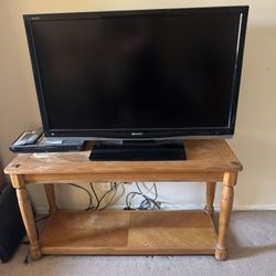 Wood Console Table With Shelf 
