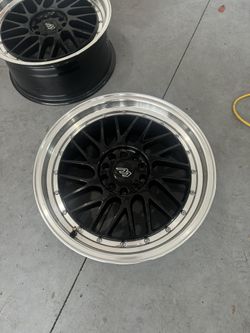 (PAIR) Of Mach Performance Rims 5x114 Universal 18 By 10s  