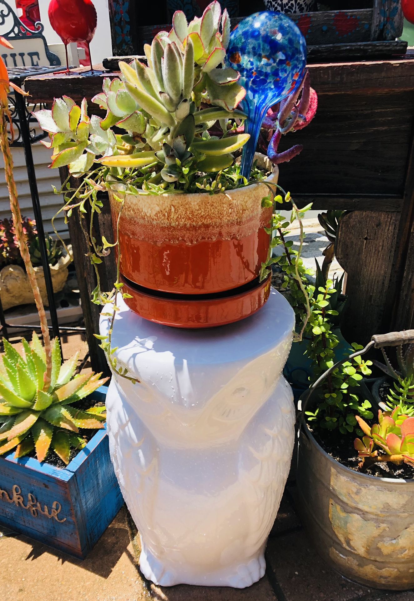 OWL PLANT STAND