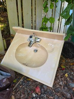 Vanity top and faucet