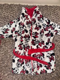 Girls toddler Minnie & Mickey robe